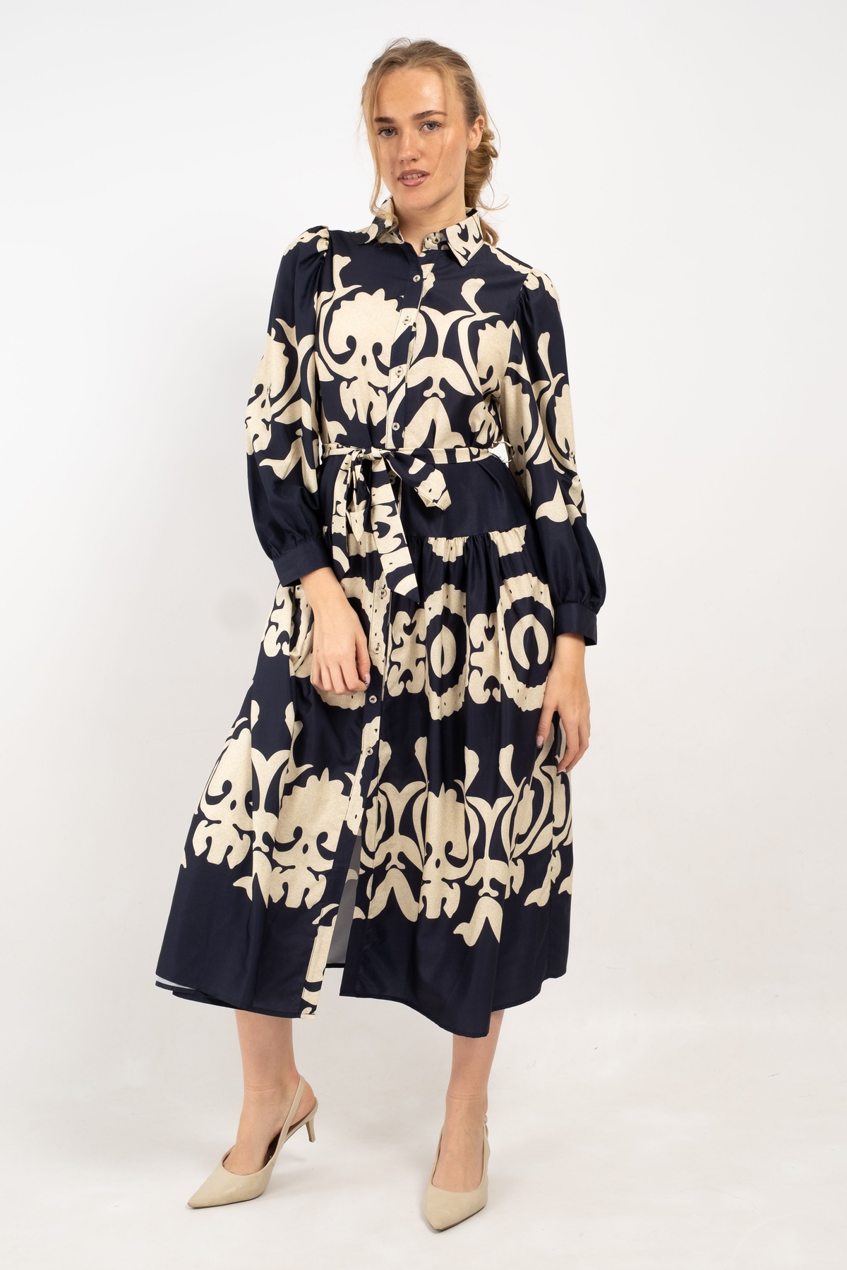 Isabelle Ornate Printed Shirt Dress