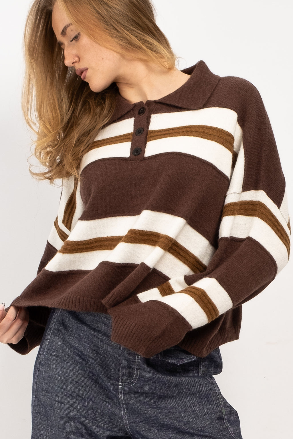 The Fall Semester Retro Contrast Sweater