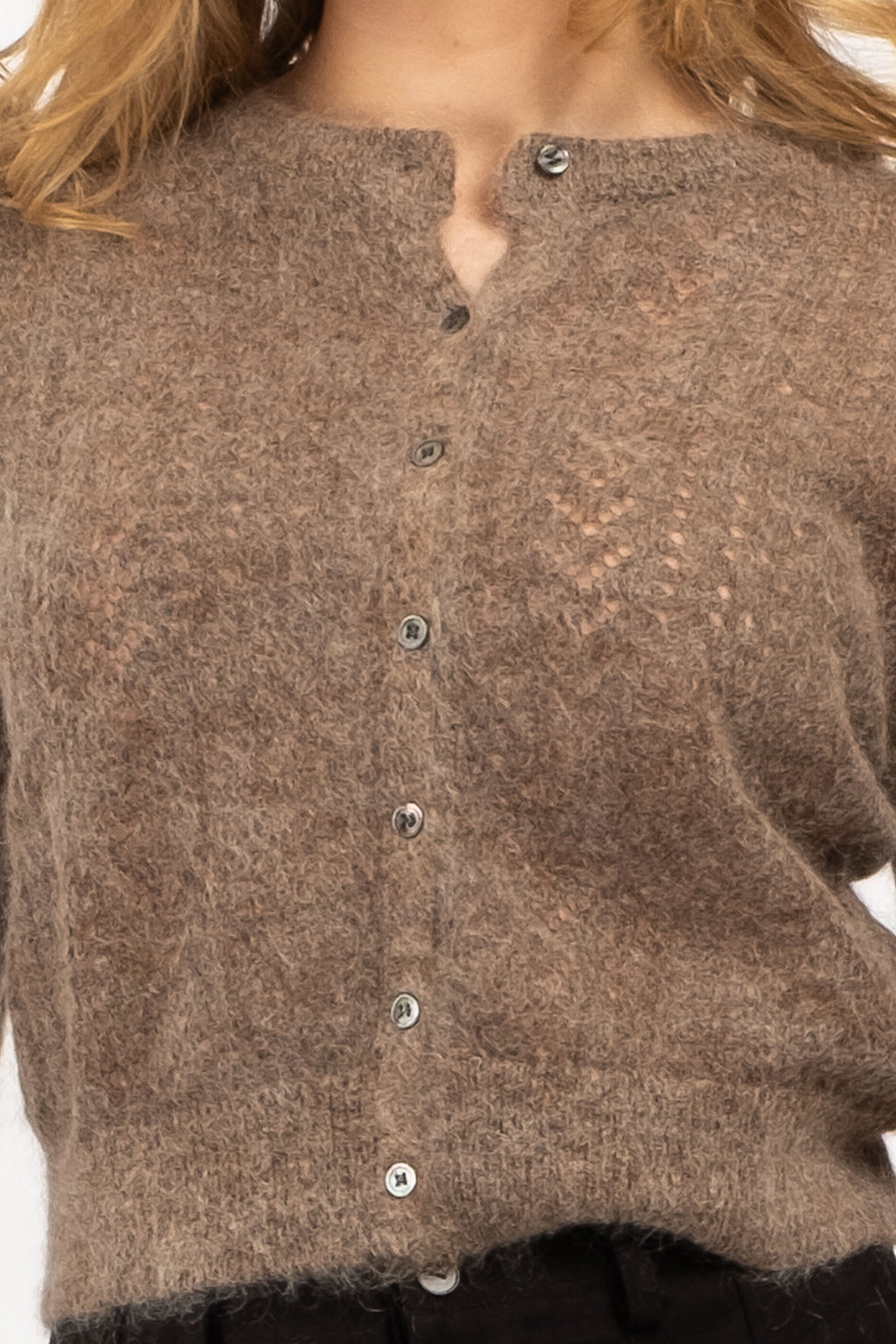 Autumn's Textured Knit Layer Cardigan
