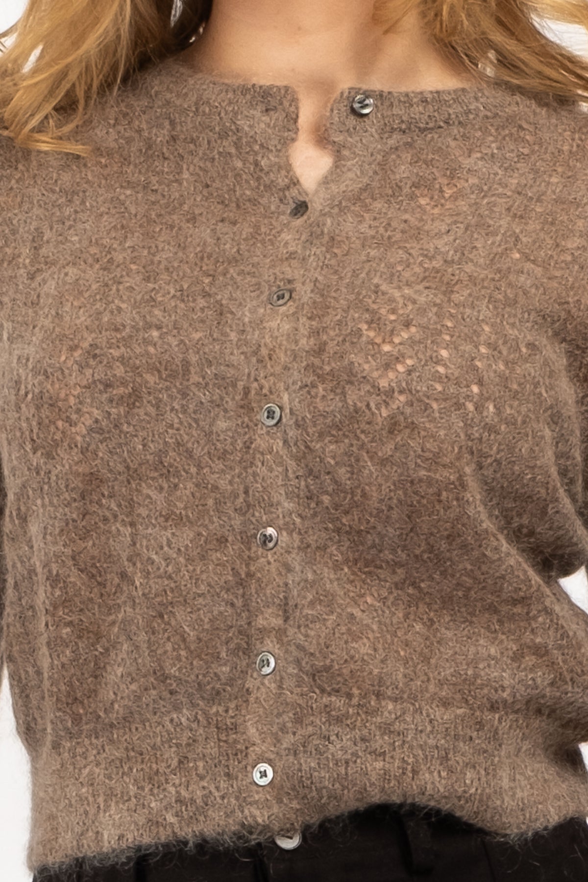 Autumn's Textured Knit Layer Cardigan
