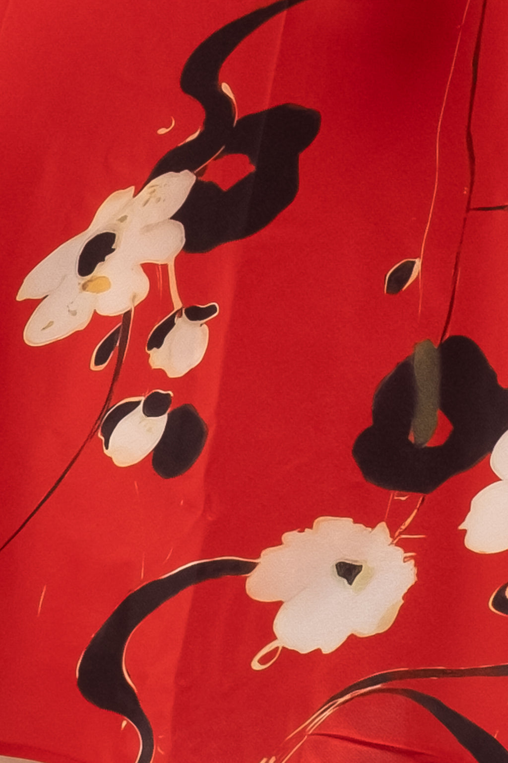 Eliza At The Art Gala Printed Satin Skirt