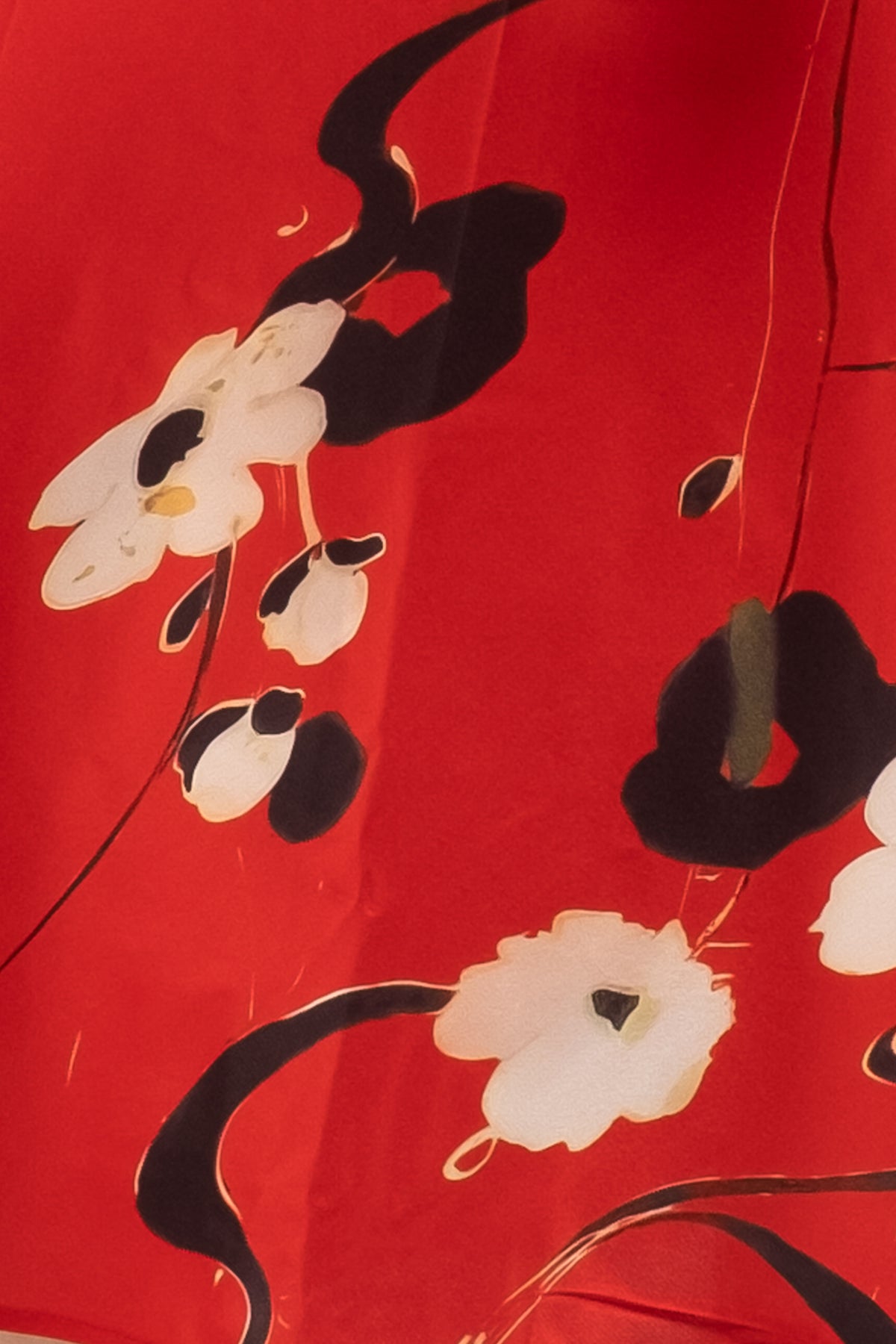 Eliza At The Art Gala Printed Satin Skirt
