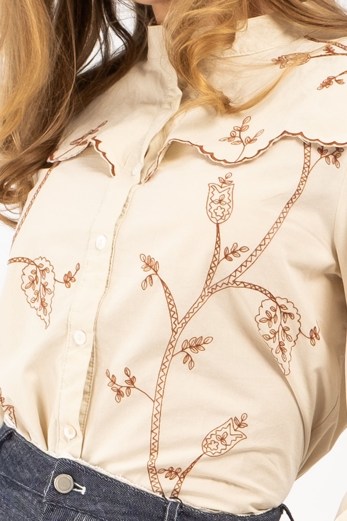 Secret Garden Carmen Scallop Collar Shirt