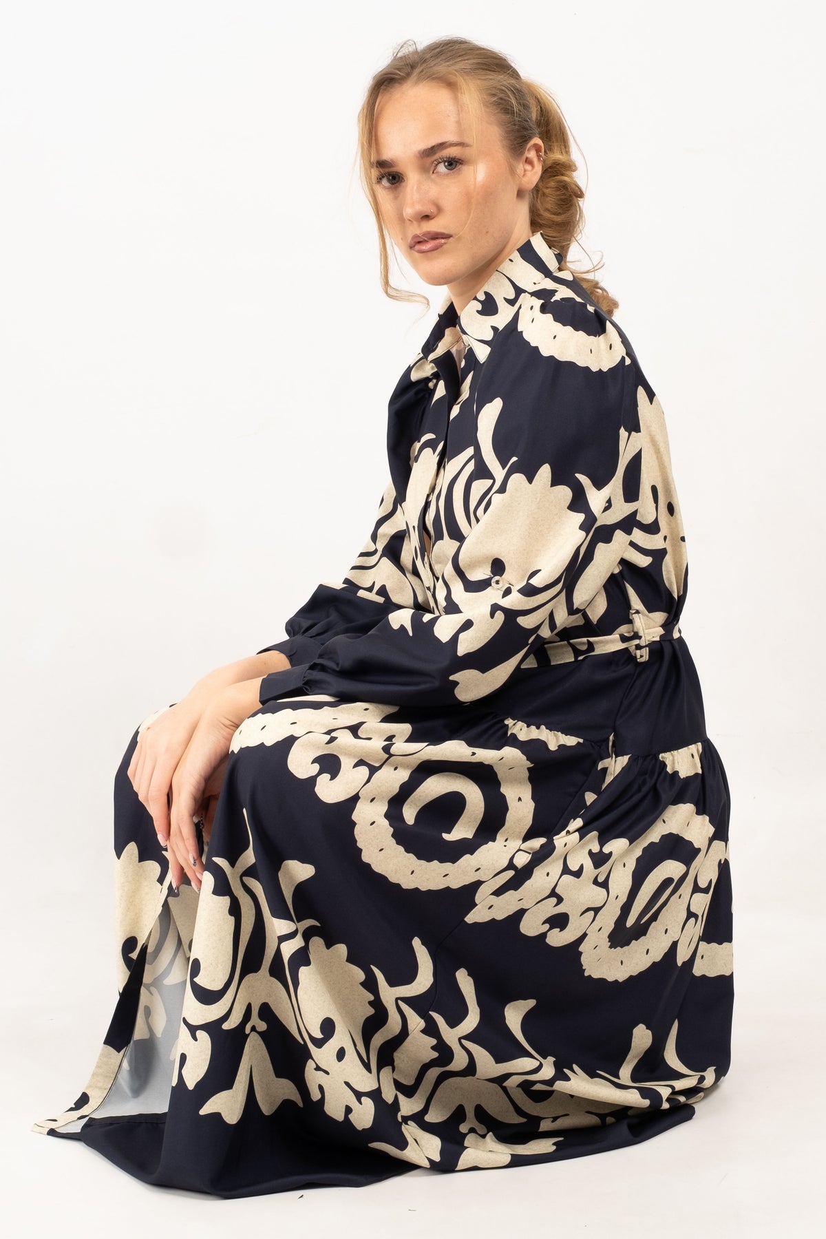 Isabelle Ornate Printed Shirt Dress